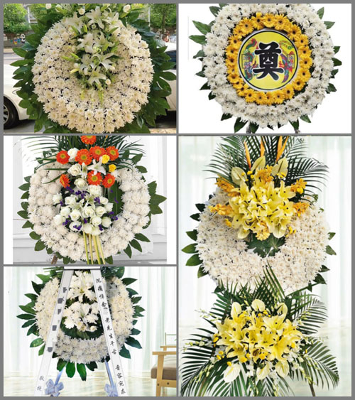 湖北襄阳市老河口市张集镇油坊湾村花圈速递